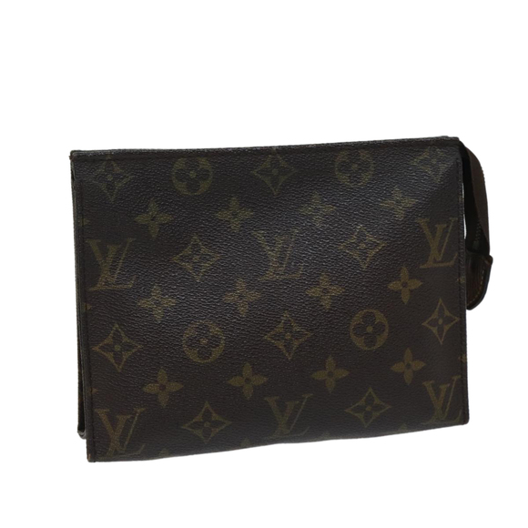 LOUIS VUITTON Monogram Poche Toilette 19 Pouch M47544 LV Auth 70484 - Picture 1 of 16